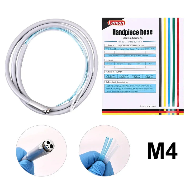 Dental Handpiece Hose 2/4 Holes Silicone Tube for High Speed Handpiece Air Tubrine Wire for Dental Chair Dentistry Accessiores