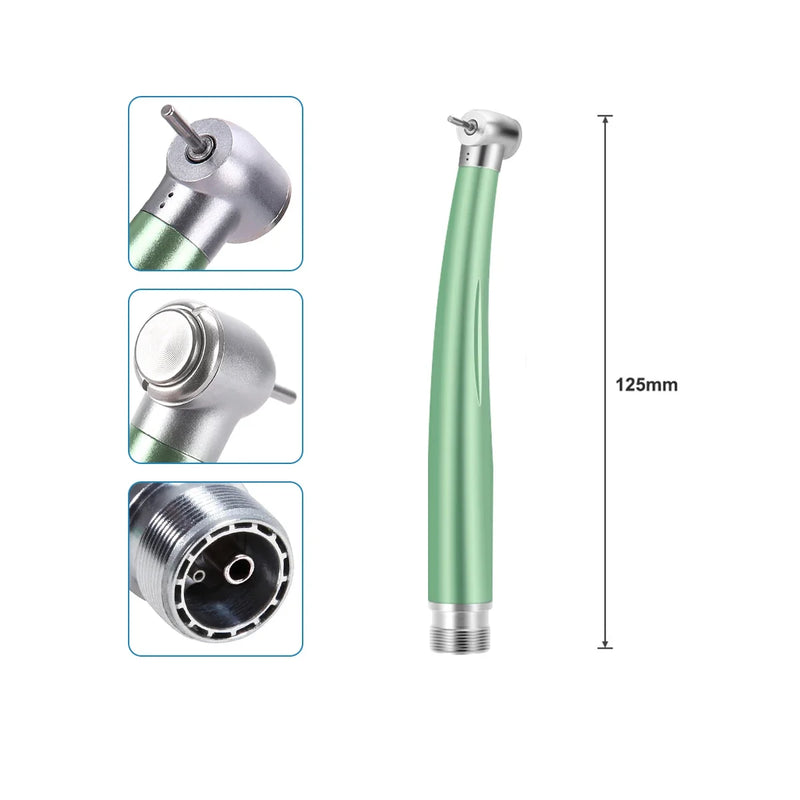 Colorful Push Button Dental High Speed Handpiece 2/4 Holes Standard Head Single Water Spray Air Turbine Dentistry Instrument