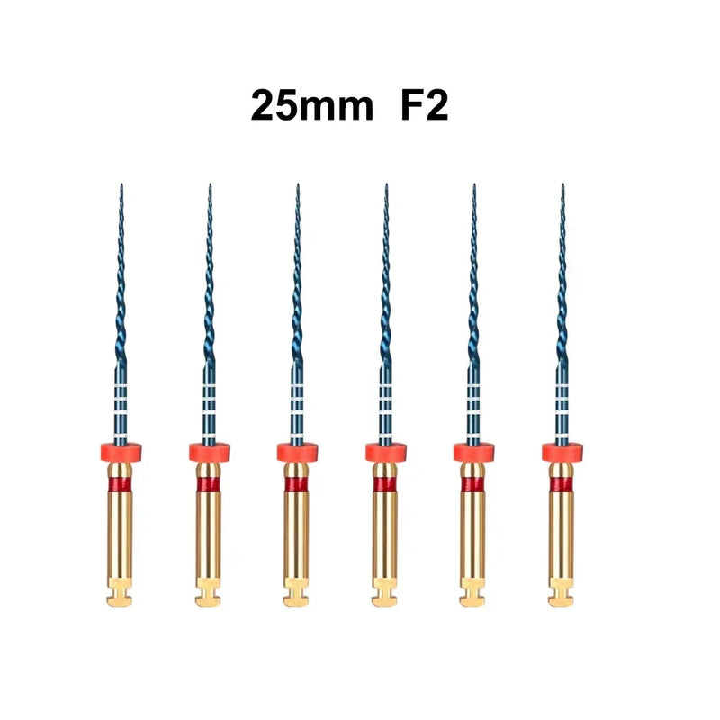 6Pcs/box Dental 21/25mm Sx-F3 Niti Super Blue Rotary Heat Activated Endodontic Canal Root Files Engine Use Files Dentistry Tools