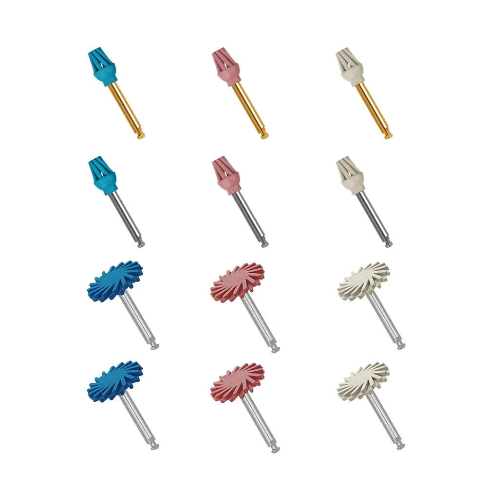 CYF282 Dental Rubber Polisher Composite Resin Polishing Diamond System Polishing Wheel Spiral Flex Dentistry Materials