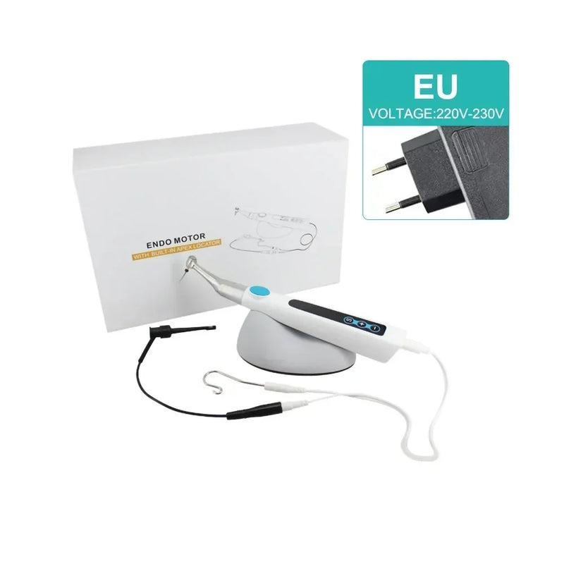 Dental Cordless Endo Motor with Built-in Apex Locator Endo Motor with16:1 Mini Head Contra Angle Dentistry Therapy Equipment