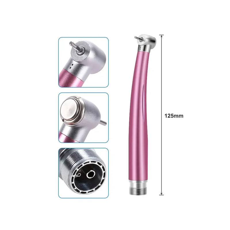 Colorful Push Button Dental High Speed Handpiece 2/4 Holes Standard Head Single Water Spray Air Turbine Dentistry Instrument