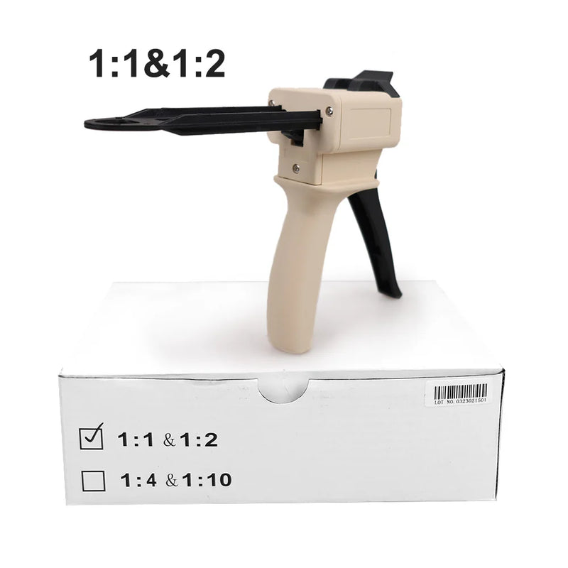 Dental Impression Mixing Dispensing Gun 1:1/1:2 Universal Dispenser Gun 1:4/1:10 Silicon Rubber Dispenser Gun Dentistry Tools