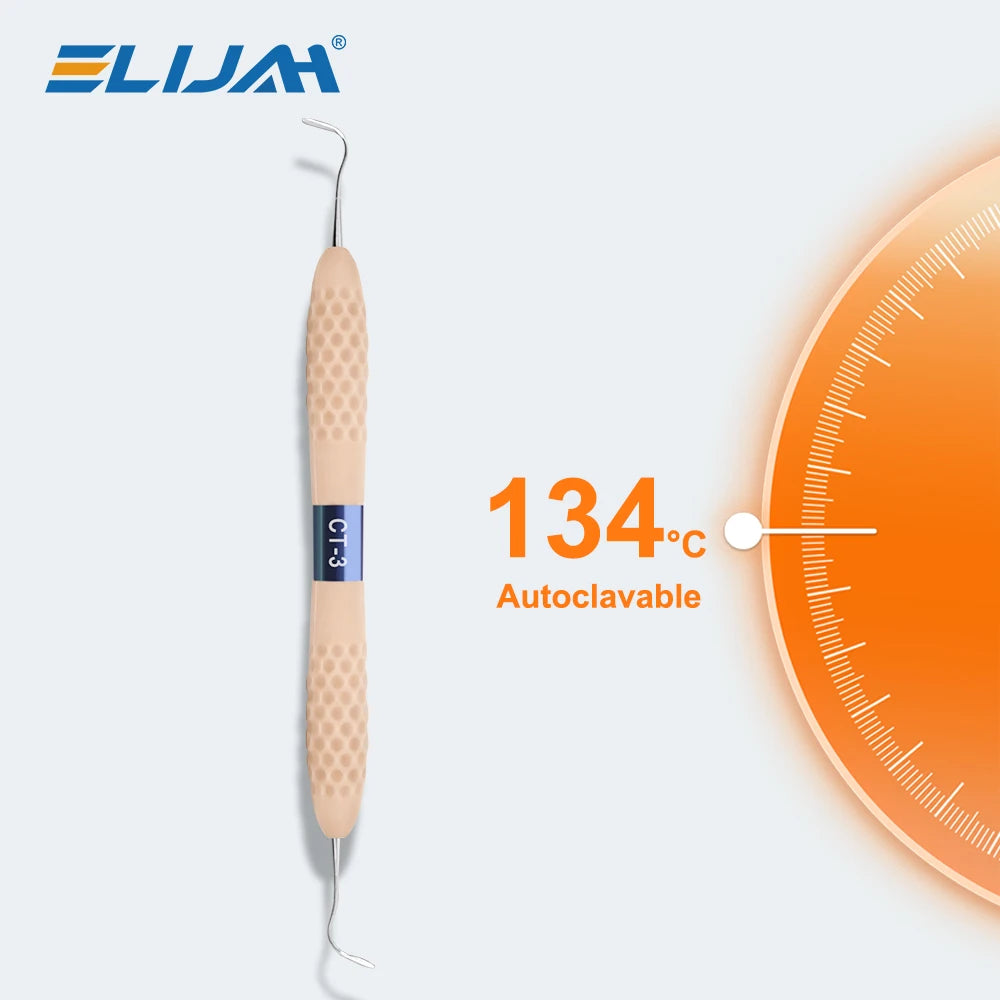 ELIJAH Dental Silicone Handle Resin Filler Kit Aesthetic Restoration Kit for Resin Knife Spatula 134°C Autoclavable Dental Tools - Denspay Dental - Dental Filling Tool