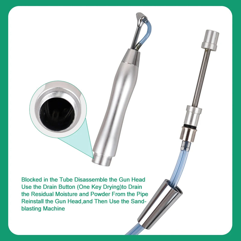 Dental Air Abrasion Sandblasting Scaler Dental Cleaning Sandblasting Scaler 2/4 Holes Polishing Unit Machine with Polisher Tools