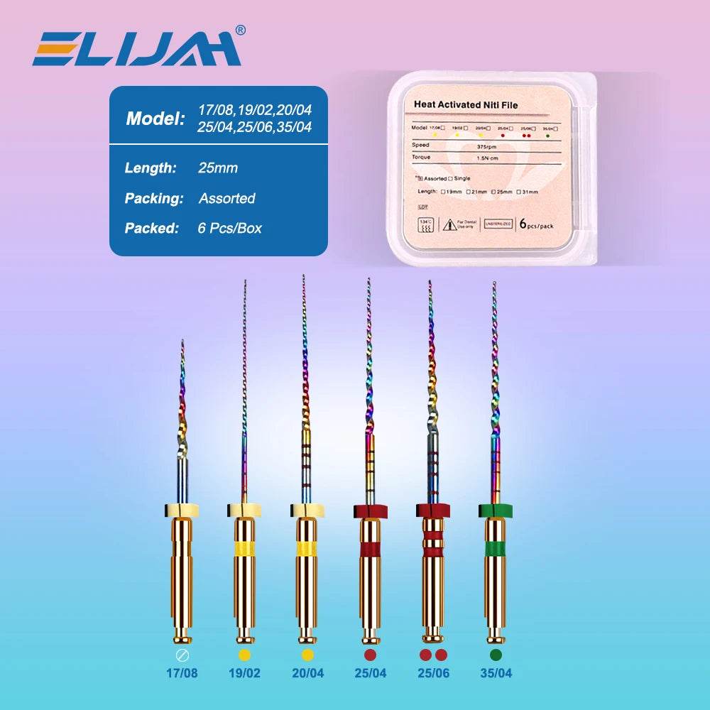 CYF305 Dental Niti Rainbow Files - Denspay Dental - Self-Adjusting Motor Files