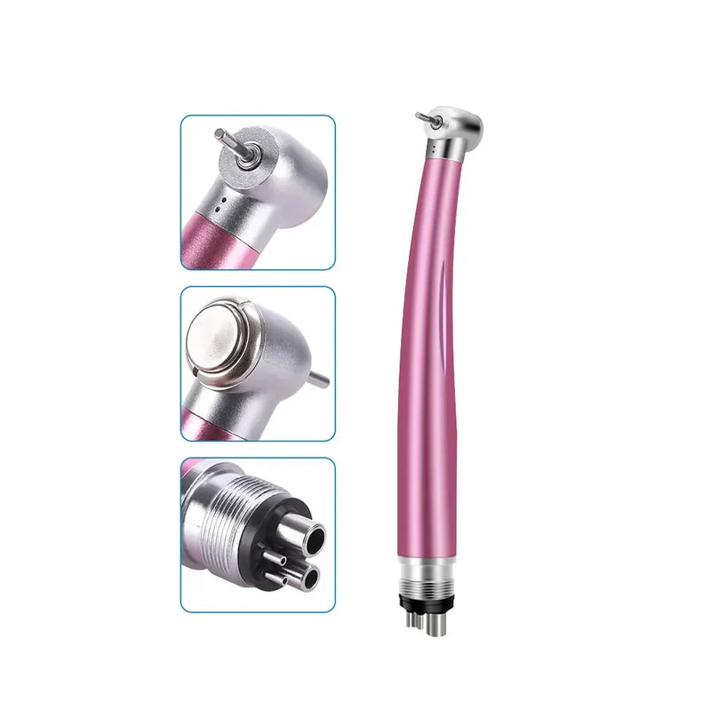Colorful Push Button Dental High Speed Handpiece 2/4 Holes Standard Head Single Water Spray Air Turbine Dentistry Instrument