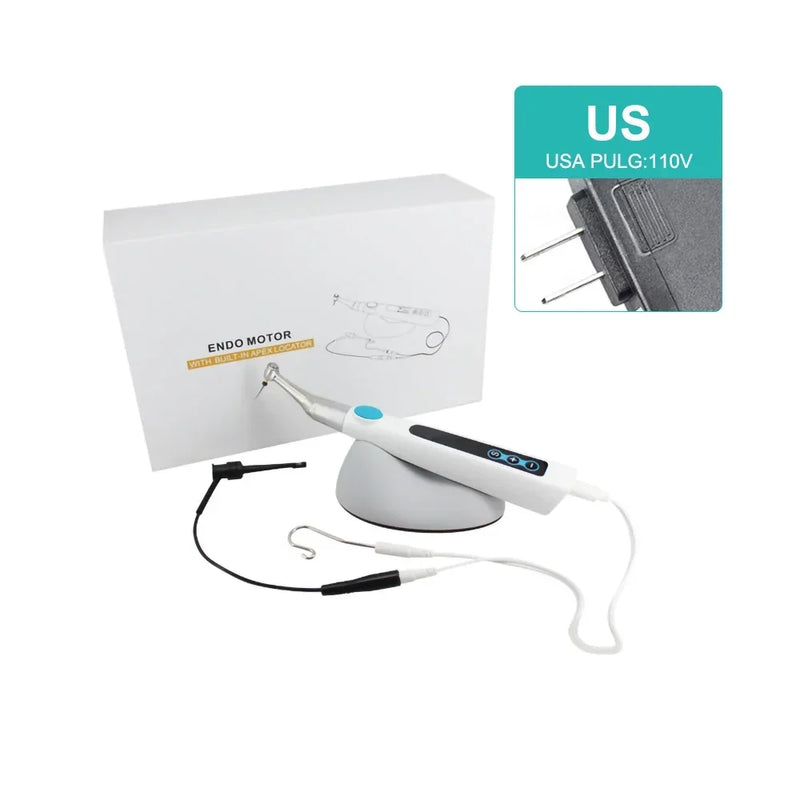2 in 1 Dental Endodontic Motor With Apex Locator Endo Motor with16:1 Mini Head Contra Angle Dentistry Therapy Equipment  Tool