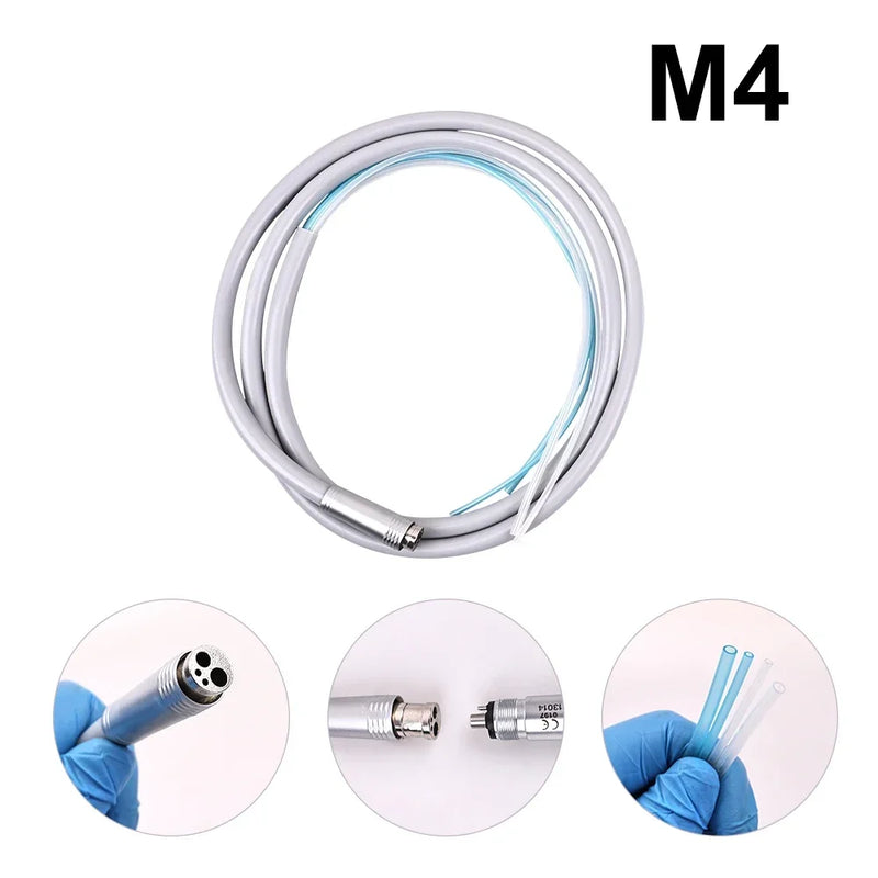 Dental Handpiece Hose 2/4 Holes Silicone Tube for High Speed Handpiece Air Tubrine Wire for Dental Chair Dentistry Accessiores