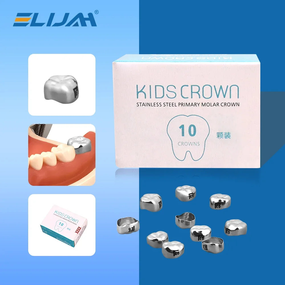 CYW839 10Pcs Dental Metal Crown 48 Sizes - Denspay Dental - Dental Crown