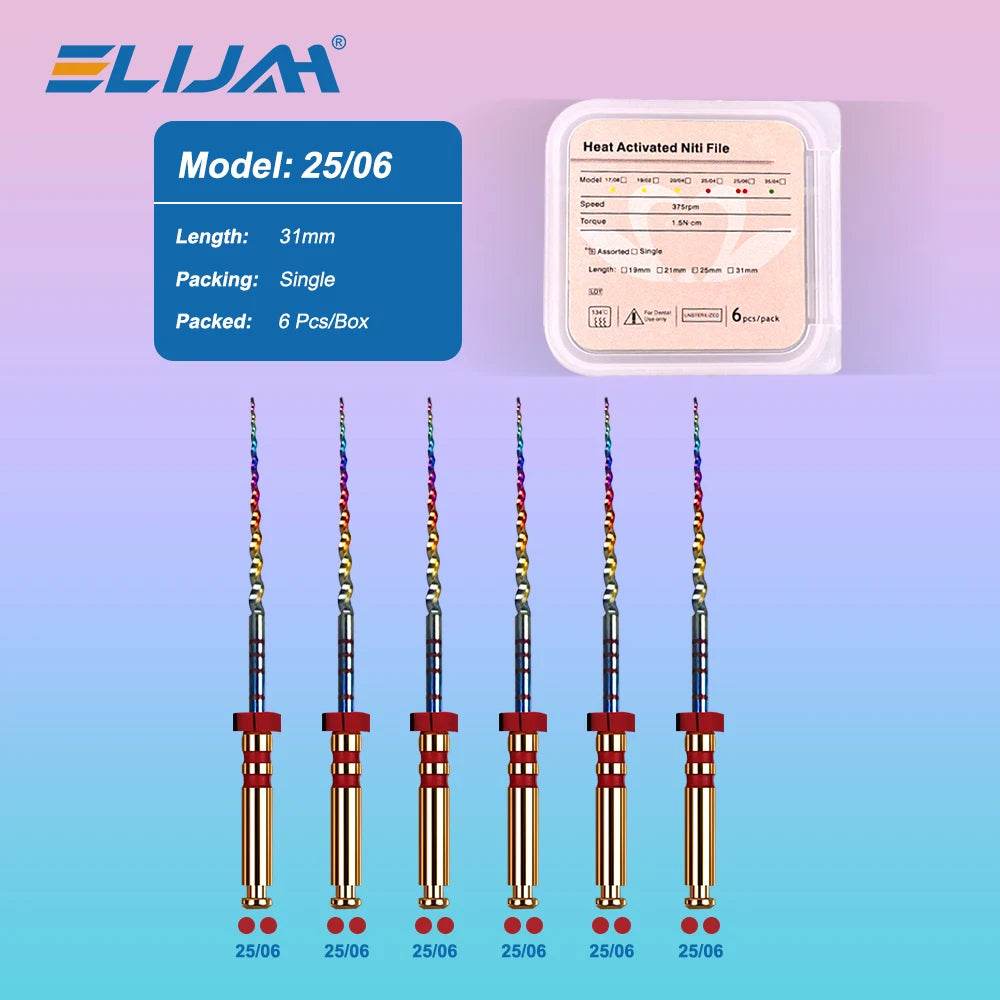 CYF305 Dental Niti Rainbow Files - Denspay Dental - Self-Adjusting Motor Files
