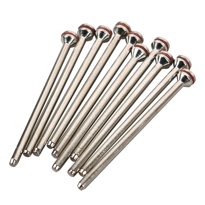 10Pcs Dental Lab Polishing Shank Dental Holding Needle Polished Shaft Polishing Shank Mandrel Burs Rotary Tool Dental Material