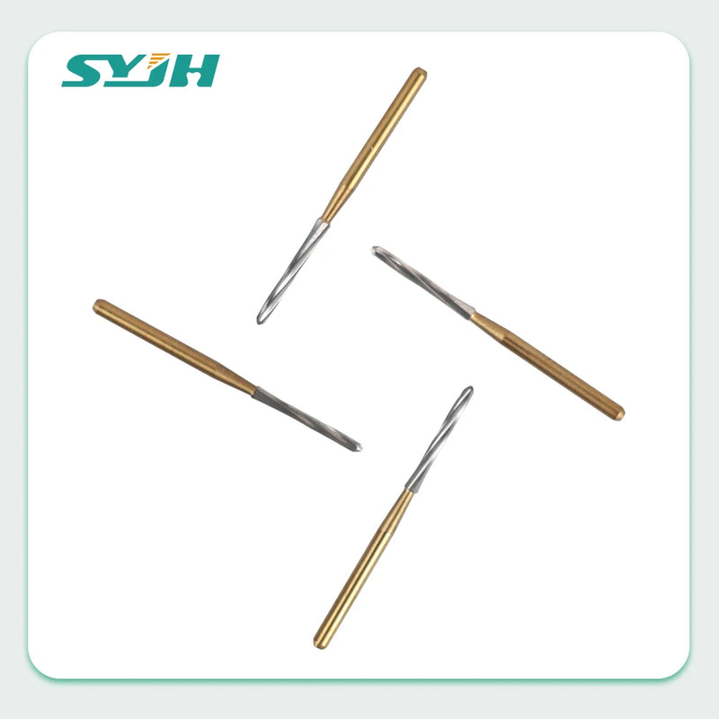 5Pcs Dental Endo-Z Carbide Burs Zekrya Surgical Endo Tungsten Bone Cutters Drill FG 1.6mm Safe Non-Cutting Tips Dentist Tools