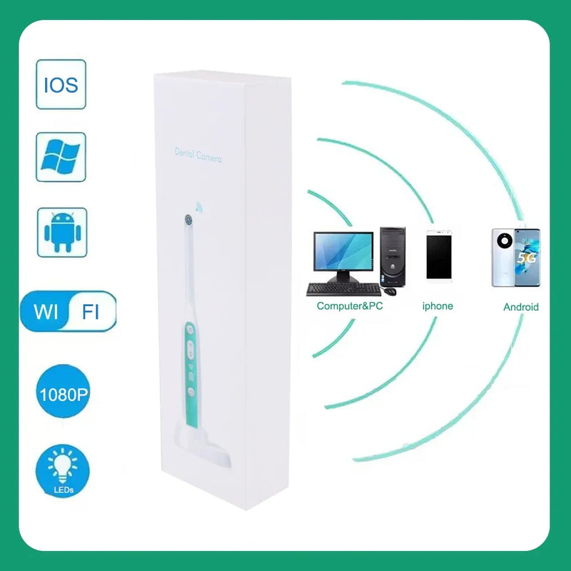 Wireless Dental Intra Oral Camera 2MP HD Wifi Waterproof IP56 Intraoral Endoscope Teeth Inspection Dental Intra Oral Instrument