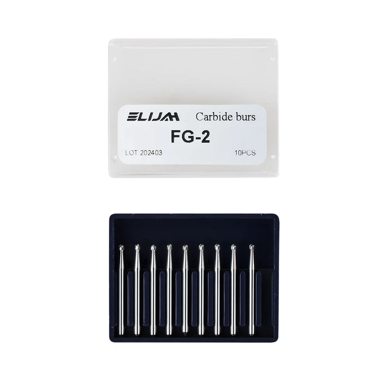 10Pcs/Box Dental Carbide Burs FG Dental Lab Clinic Tungsten High Speed Drills Dental Surgical Carbide Cutters  Dentistry Tool