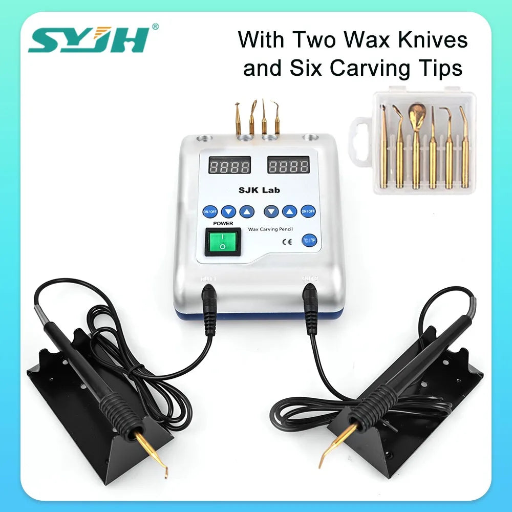CYO004 Dental Electric Wax Double Pen with 6 Wax Tips - Denspay Dental - Electric Wax Knife
