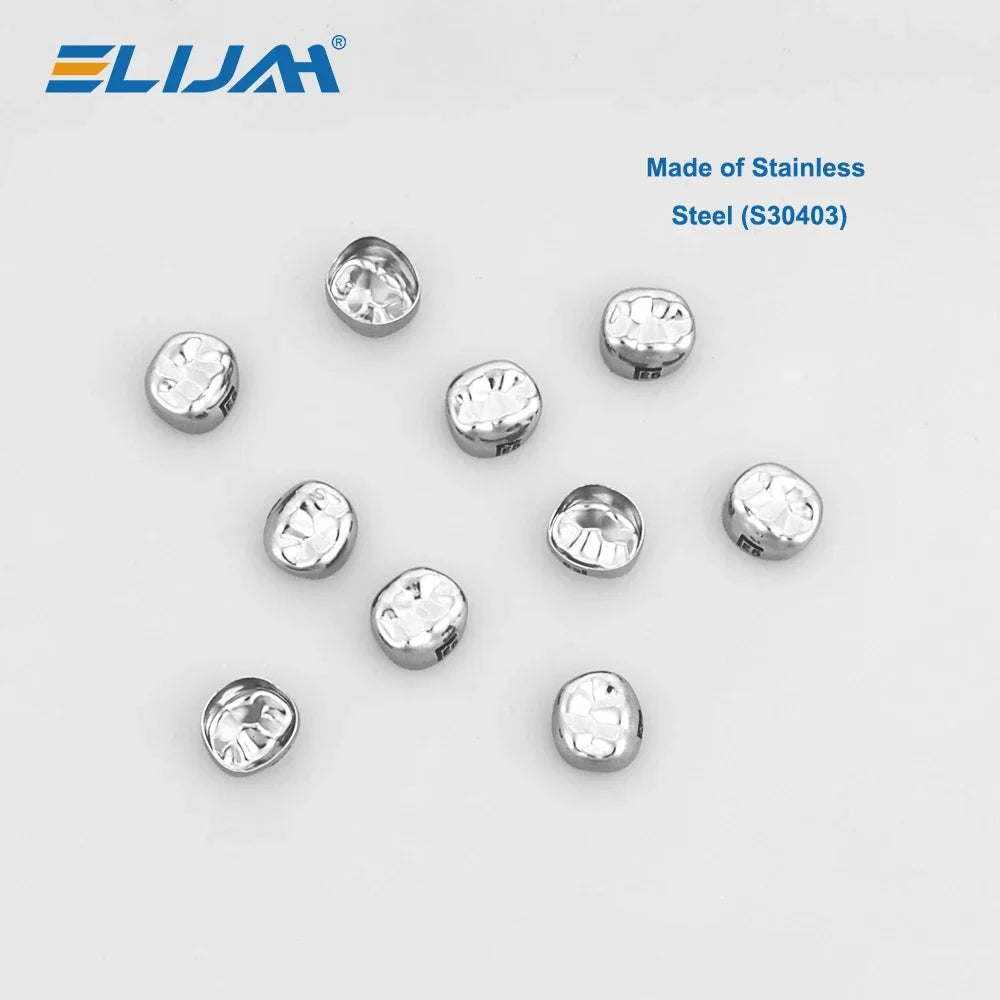 CYW839 10Pcs Dental Metal Crown 48 Sizes - Denspay Dental - Dental Crown