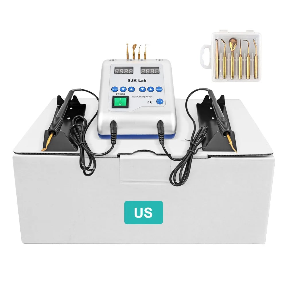 CYO004 Dental Electric Wax Double Pen with 6 Wax Tips - Denspay Dental - Electric Wax Knife