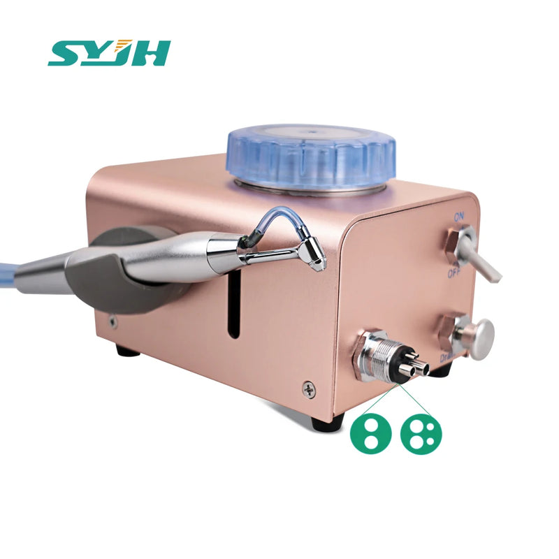 Dental Air Abrasion Sandblasting Scaler Dental Cleaning Sandblasting Scaler 2/4 Holes Polishing Unit Machine with Polisher Tools