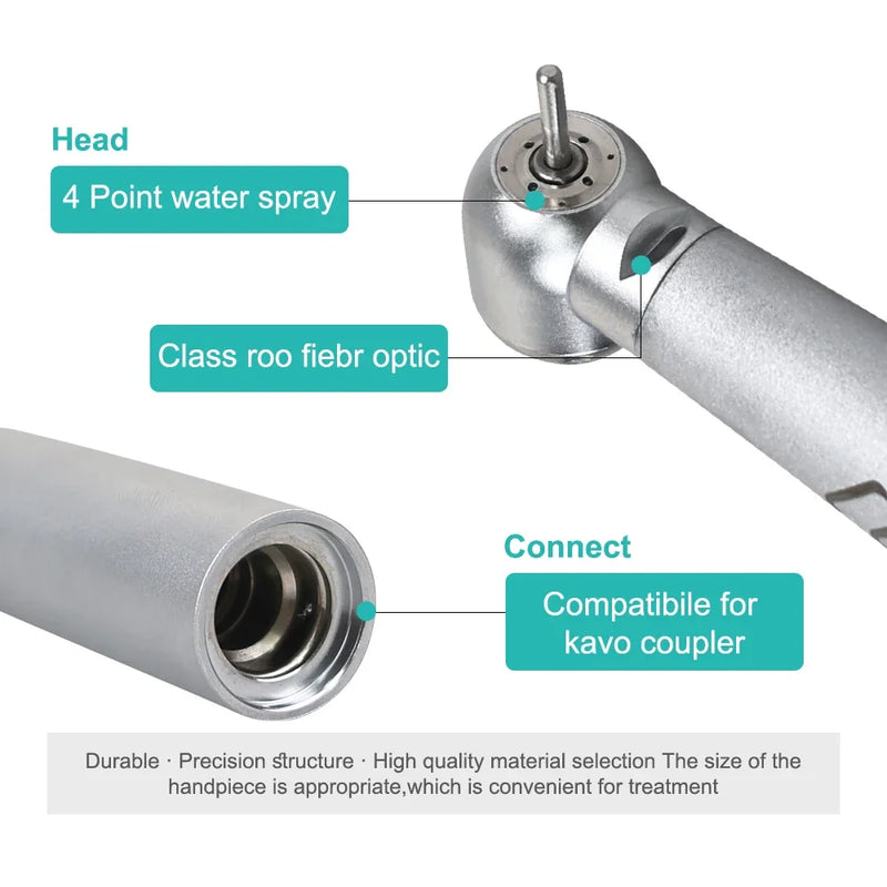 Dental Fiber Optic High Speed Handpiece 6 Holes Air Turbine Compatible With K Type Quick Coupling Dentistry Instrument Tool