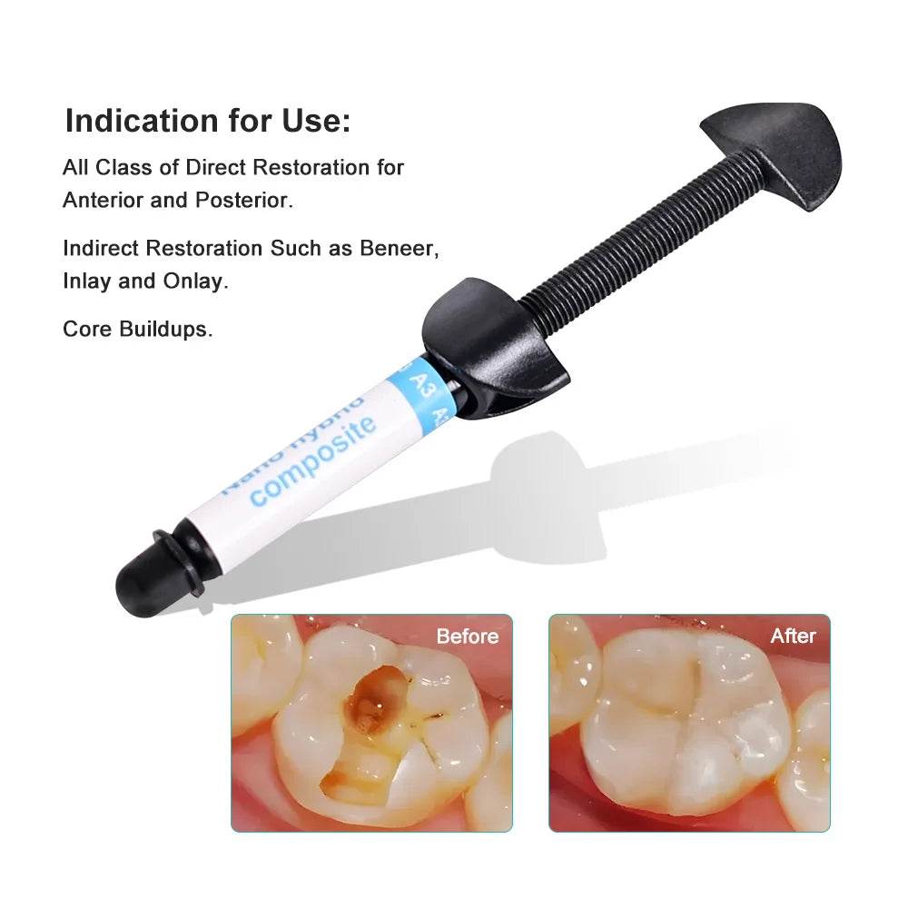 CYU206 Dental Flowable Light Curing Gel Resins Kit - Denspay Dental - Composite Resin