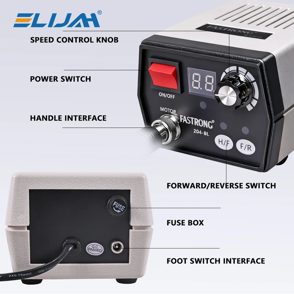 CYO157 FASTRONG 204BL Brushless Micro Motor 40000rpm - Denspay Dental - Lab Micromotor