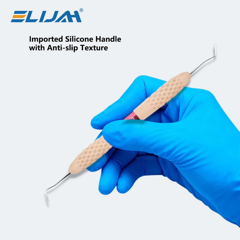 ELIJAH Dental Silicone Handle Resin Filler Kit Aesthetic Restoration Kit for Resin Knife Spatula 134°C Autoclavable Dental Tools - Denspay Dental - Dental Filling Tool