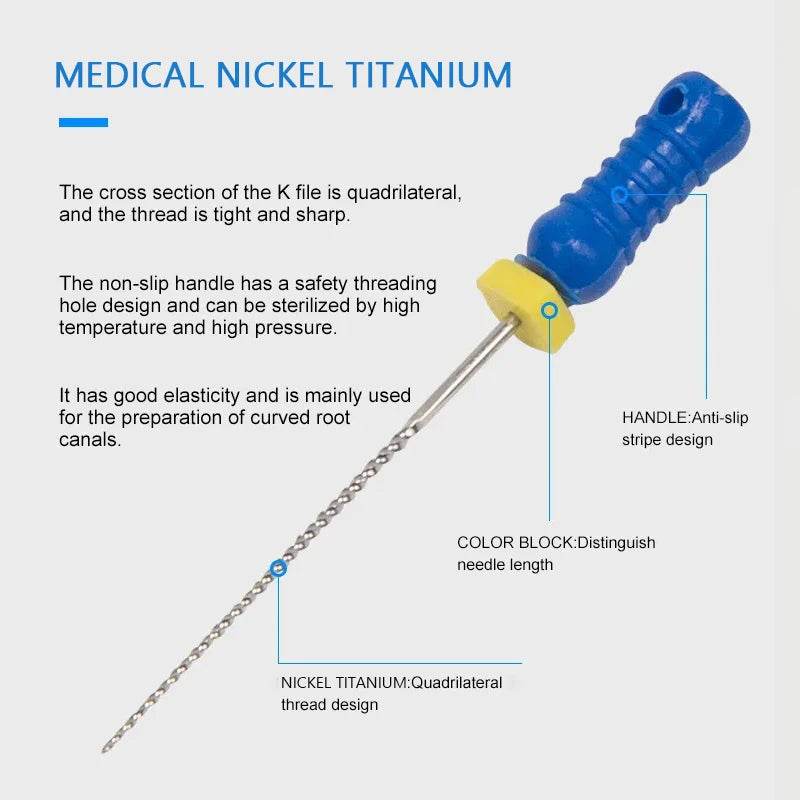 CYF322 Dental Hand Use K Files - Denspay Dental - K-Files