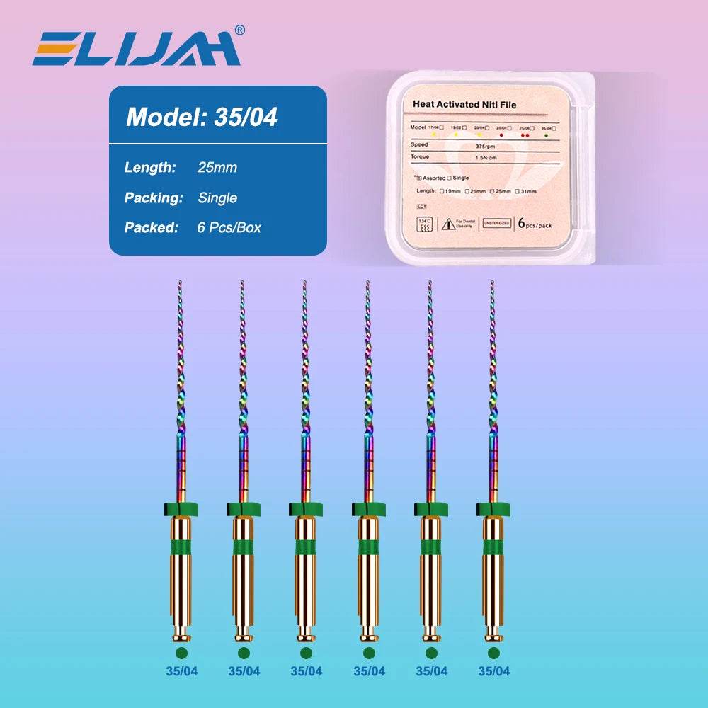 CYF305 Dental Niti Rainbow Files - Denspay Dental - Self-Adjusting Motor Files
