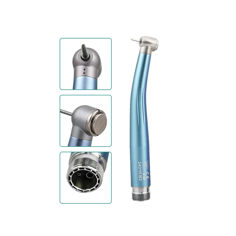 Colorful Push Button Dental High Speed Handpiece 2/4 Holes Standard Head Single Water Spray Air Turbine Dentistry Instrument