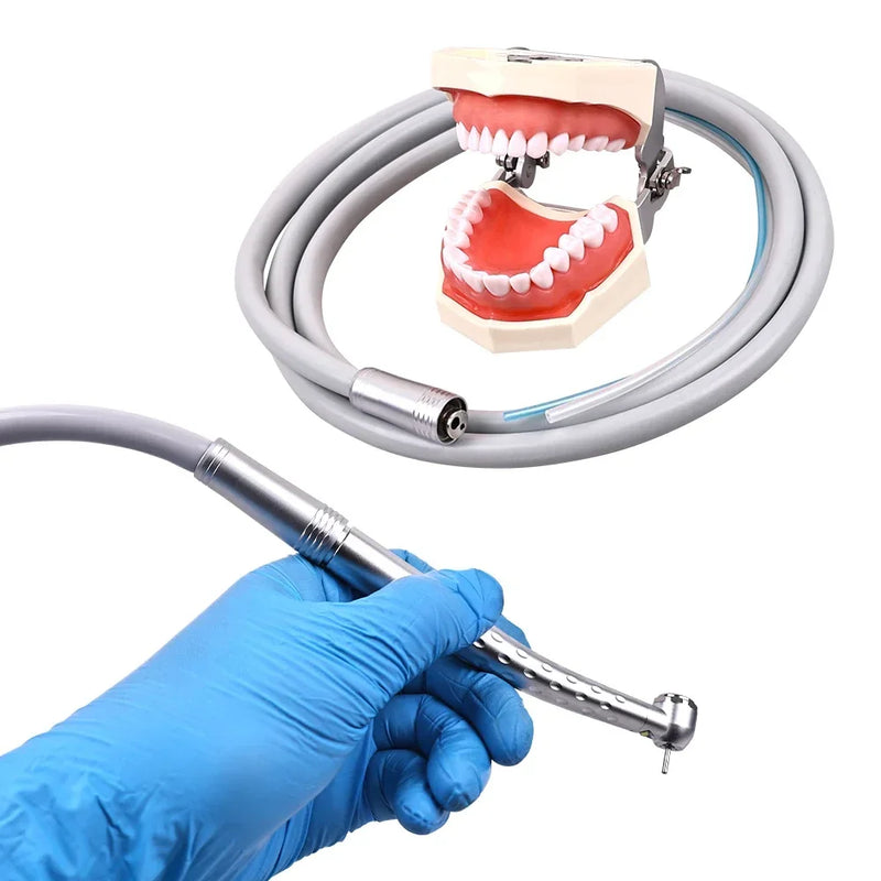 Dental Handpiece Hose 2/4 Holes Silicone Tube for High Speed Handpiece Air Tubrine Wire for Dental Chair Dentistry Accessiores
