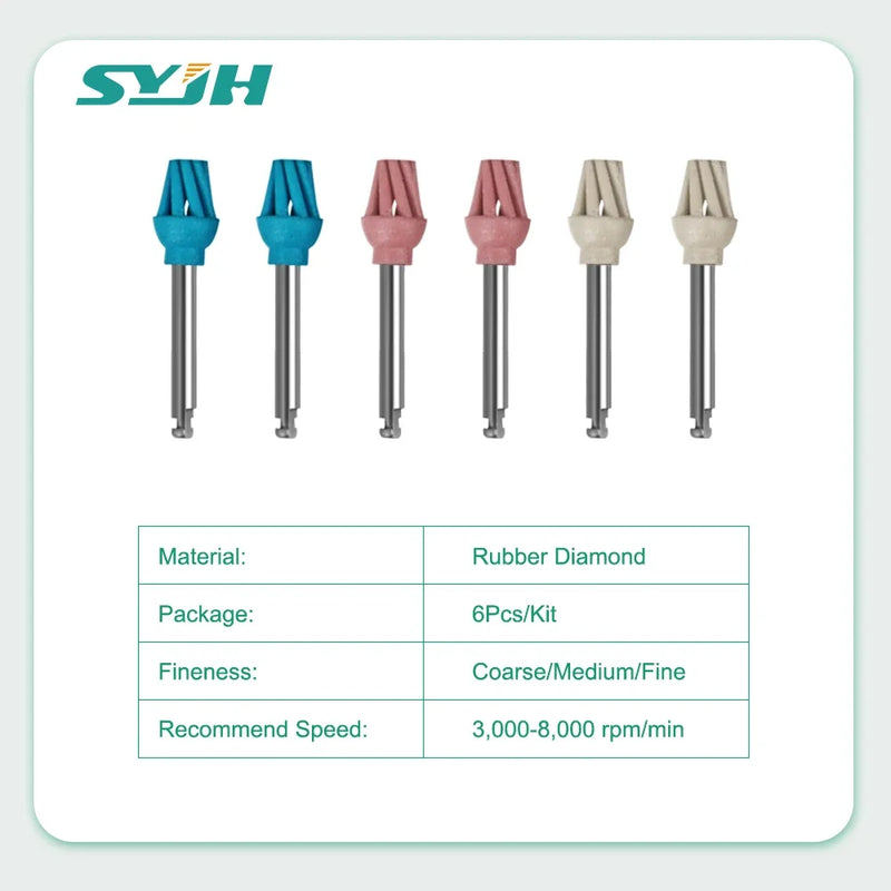 Dental Eagle Diamond Composite Rubber Polisher Dentistry Spiral Flex Brush Kit Coarse Medium Fine Polisher Dentist Materals