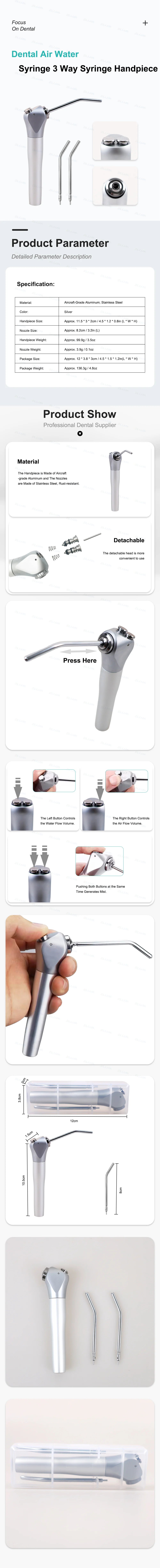 CYM008 Dental 3 Way Syringe Gun