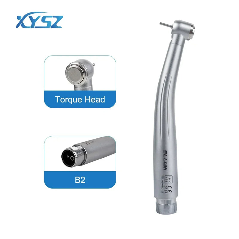 2/4 Holes Dental LED High Speed Handpiece Standard /Torque Head Three Water Spray E-generator Air Turbine Dentistry Tool
