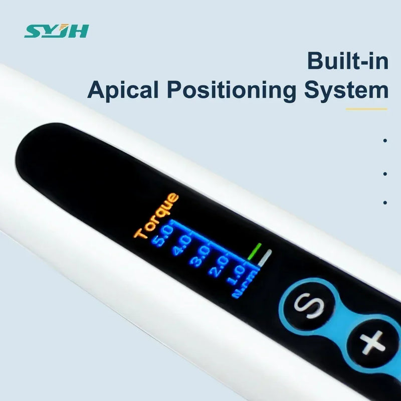 Dental Cordless Endo Motor with Built-in Apex Locator Endo Motor with16:1 Mini Head Contra Angle Dentistry Therapy Equipment