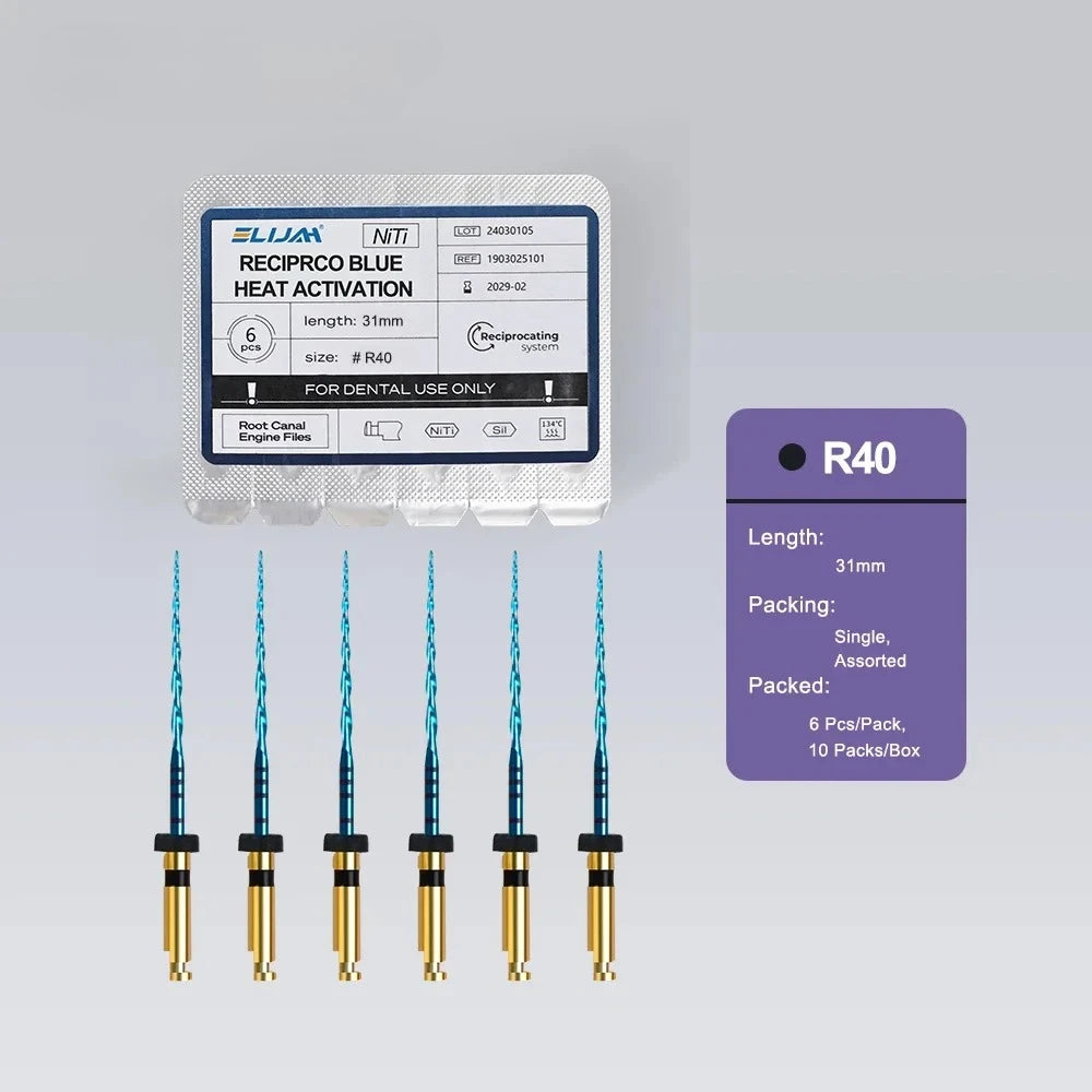 CYF216 Dental Blue Endodontic Files - Denspay Dental - Reciprocating Files