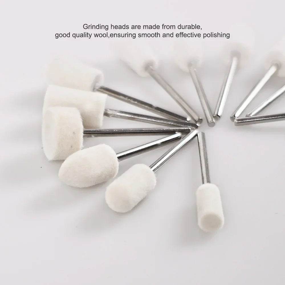 CYF328 Wool Felt Grinding Sanding Head - Denspay Dental - Denture Lab Polishing