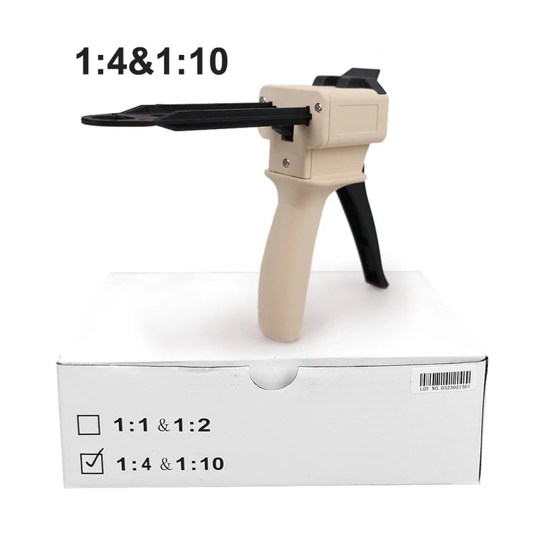 Dental Impression Mixing Dispensing Gun 1:1/1:2 Universal Dispenser Gun 1:4/1:10 Silicon Rubber Dispenser Gun Dentistry Tools