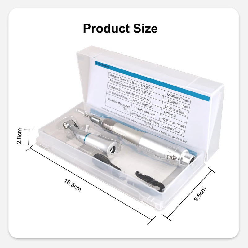 Dental Low Speed Handpiece FX Straight Handpiece 203C Contra Angle Fit for B2/M4 Air Turbine Dental Lab Equipment Polishing Tool