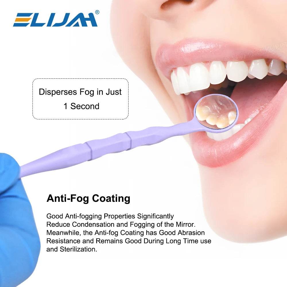 CYW860 Dental Ultra Clear Mouth Mirror 5pcs Anti-Fog - Denspay Dental - Dental Mouth Mirror