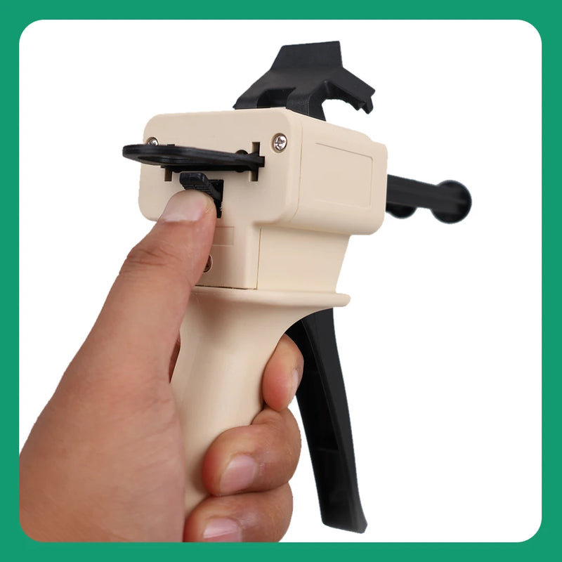 Dental Impression Mixing Dispensing Gun 1:1/1:2 Universal Dispenser Gun 1:4/1:10 Silicon Rubber Dispenser Gun Dentistry Tools