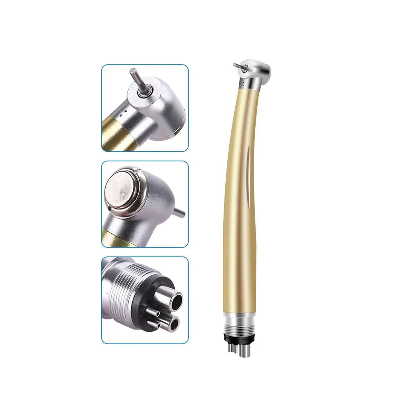 Colorful Push Button Dental High Speed Handpiece 2/4 Holes Standard Head Single Water Spray Air Turbine Dentistry Instrument