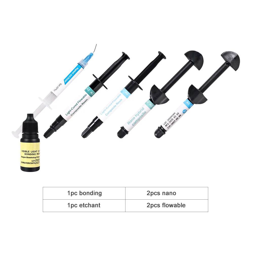 CYU206 Dental Flowable Light Curing Gel Resins Kit - Denspay Dental - Composite Resin