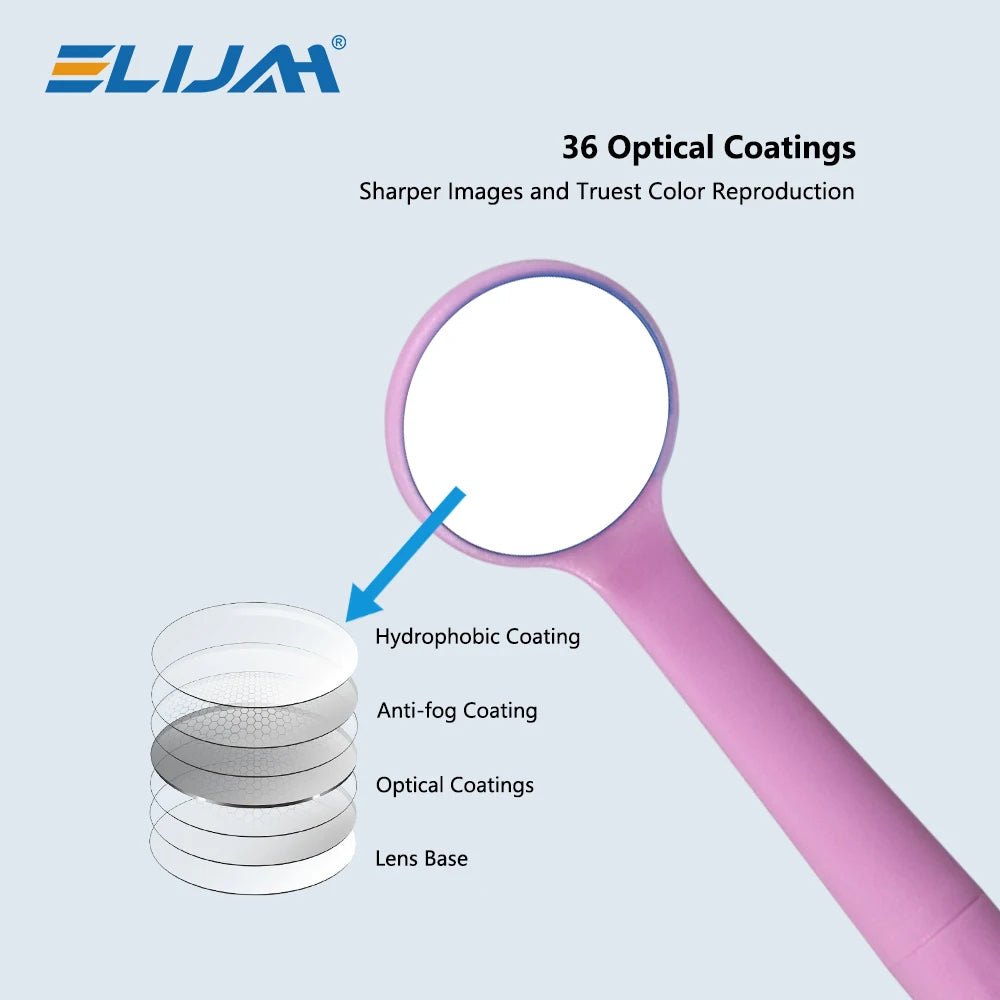CYW880 Ultr Clear Dental Mouth Mirror 18/22mm - Denspay Dental - Dental Mouth Mirror