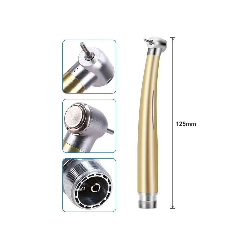Colorful Push Button Dental High Speed Handpiece 2/4 Holes Standard Head Single Water Spray Air Turbine Dentistry Instrument