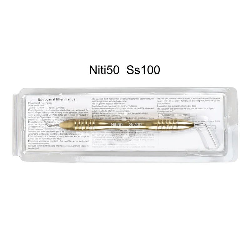 Dental Endodontic Hand Plugger Dental Gutta Percha Filler Oral Root Canal Filler Endo Hand Plugger Vertical Pressure Instrument