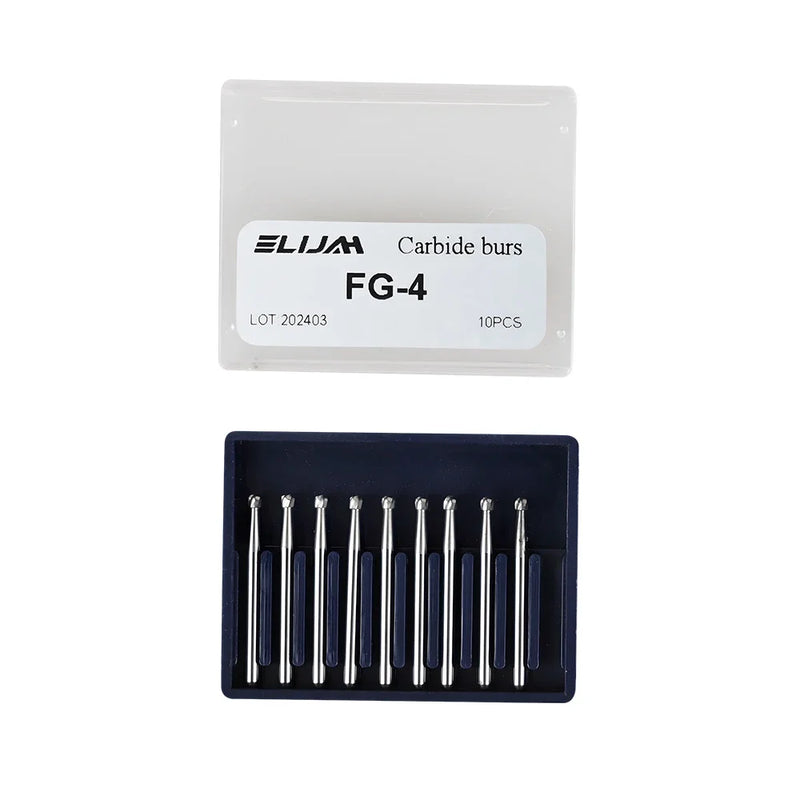 10Pcs/Box Dental Carbide Burs FG Dental Lab Clinic Tungsten High Speed Drills Dental Surgical Carbide Cutters  Dentistry Tool
