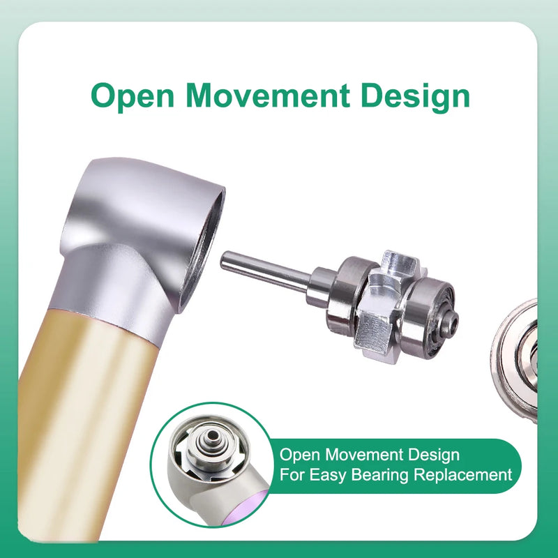 Colorful Push Button Dental High Speed Handpiece 2/4 Holes Standard Head Single Water Spray Air Turbine Dentistry Instrument