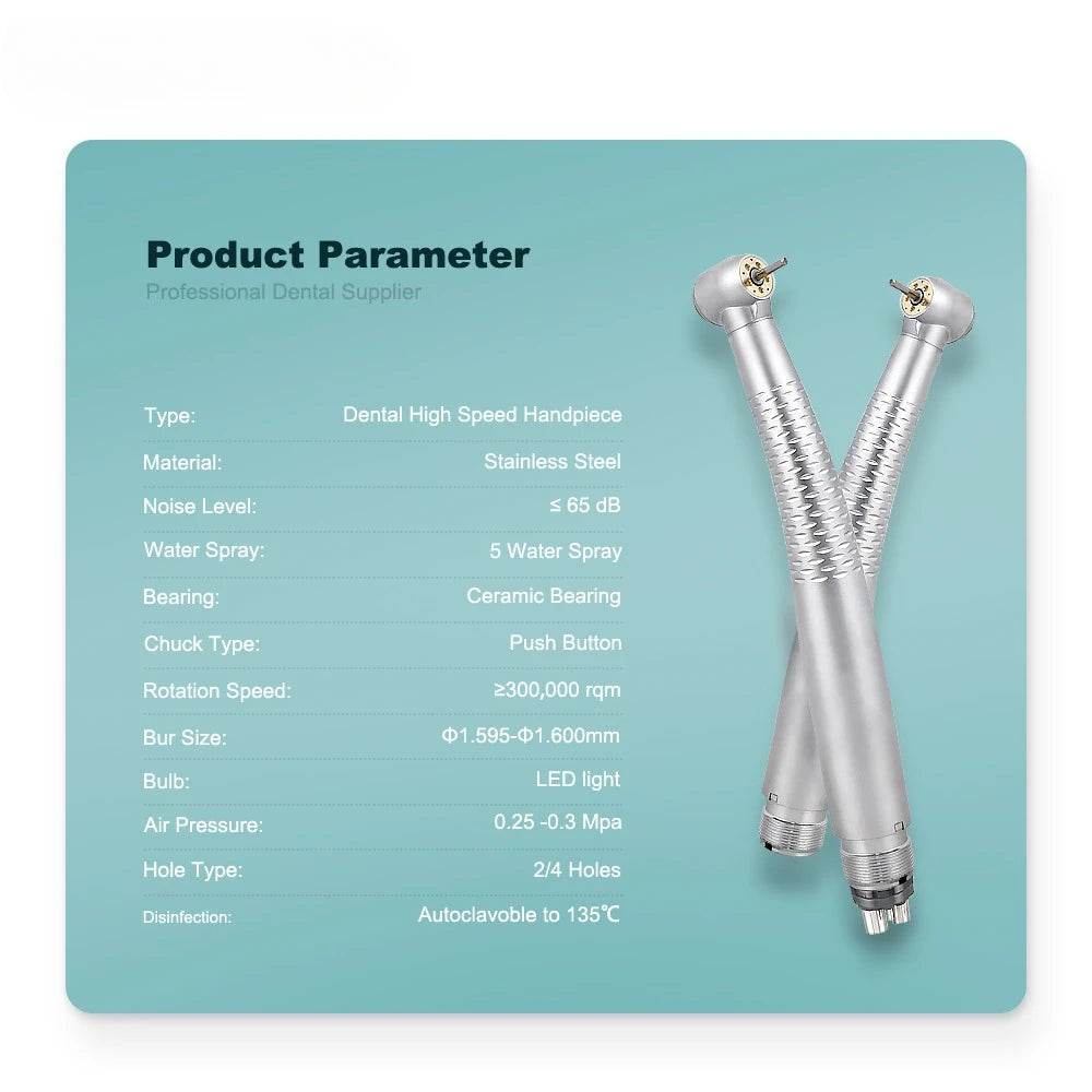 CYC224 Dental 5 LED Light High Speed Handpiece Shadowless - Denspay Dental - High Speed Handpiece