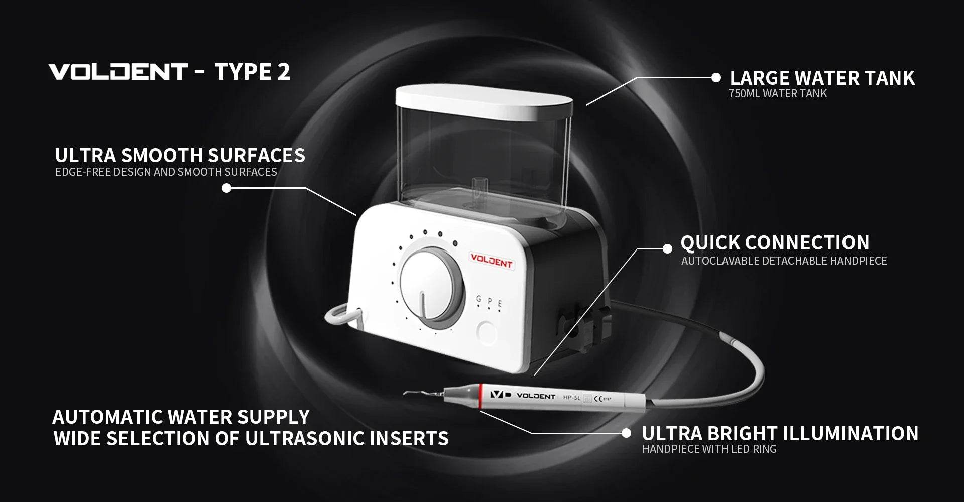 CYB095 Dental Ultra Intelligent Scaler - Denspay Dental - Ultrasonic Scaler